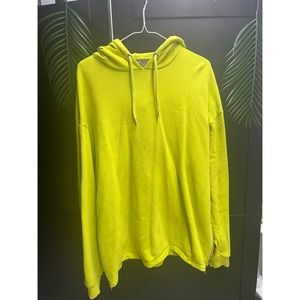 Bright yellow ASOS hoodie